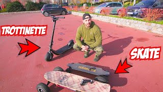 Trottinette électrique vs skate électrique : que choisir 