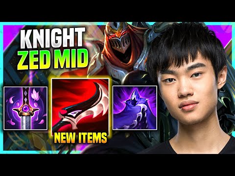 KNIGHT PICKS ZED WITH NEW ITEM DUSKBLADE OF DRAKTHARR! - TES Knight Plays Zed Mid vs Lucian!