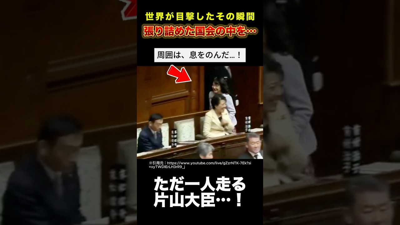 国会の中をひたすら走る片山大臣に周囲は、息をのんだ…！#雑学