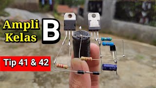Download lagu How to make a class B amplifier Tip 41 and Tip 42 mp3