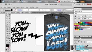 Using Fonts to make awesome T-Shirt designs..Illustrator CS5/6