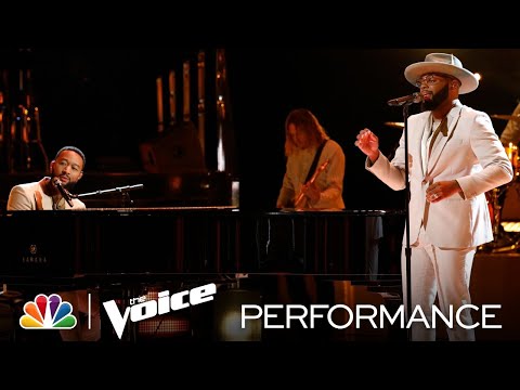 Victor Solomon and John Legend Perform "Someday We'll All Be Free" - The Voice Finale Results 2021