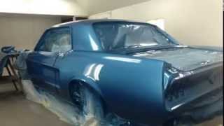 Painting the 1968 Mustang
