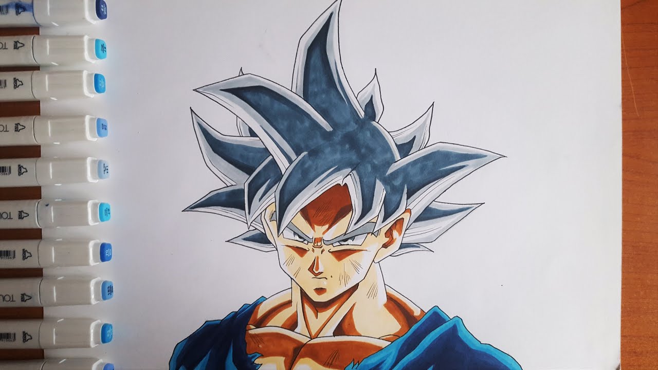 COME DISEGNARE GOKU ULTRA ISTINTO *TUTORIAL PASSO PASSO*
