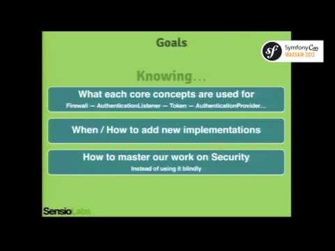 SymfonyCon Warsaw 2013 - Joseph Rouff - Mastering the Security component's authentication mechanism