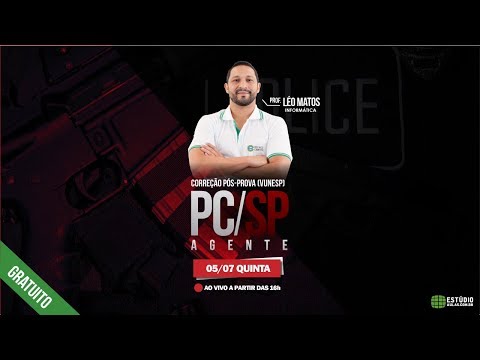 Correção prova PCSP e Revisão Vunesp - Prof. Léo Matos
