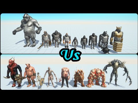 Infernals vs Mutant Primates | Animal Revolt Battle Simulator