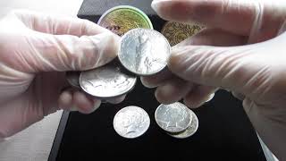 Silver Purchased For Melt Value Starting A Roll Of Peace Dollars