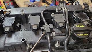 2013 Ford Edge 2.0 solenoid, valve and sensor locations with parts list.