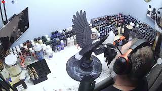 A Little Airbrushing work on the Bald Eagle Statue!!!!