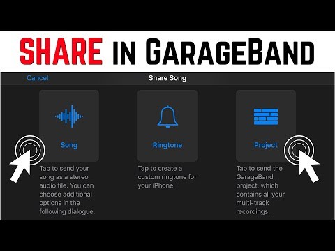 How to share/export GarageBand iOS projects (iPhone/iPad)