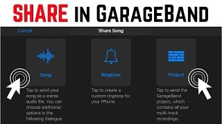 How to share/export GarageBand iOS projects (iPhone/iPad)