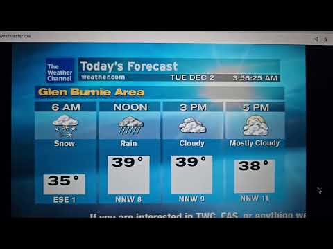 WeatherStar XL simulator (December 2, 2025)