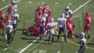 preview picture of video 'BYC vs Dallas Town  Youth Football 10/3/2010 #3 QB Trenis Brown  Jr How to Manage a Football Game.'