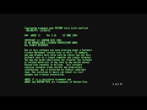 C128 CP/M: dBase II
