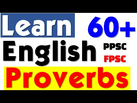English Proverbs 60+ With Meaning-PPSC English Preparation| PPSC Grammar | Tehsildar English