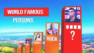 Top 50 World Famous Persons || 3D Comparison