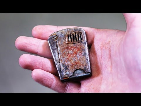 Old rusty squeeze lighter restoration. Got FOOLED on ebay