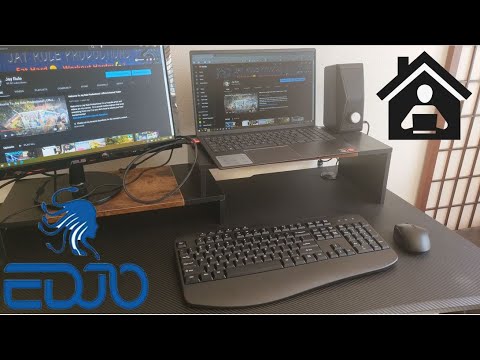Wireless Keyboard and Mouse Combo, EDJO Silent Full Size Cordless USB Keyboard Mouse, 2.4GHz Lag-Free, Long Battery Life, for Computer, Laptop, PC, Chromebook, Windows (Black, 1 Pack) video review thumbnail