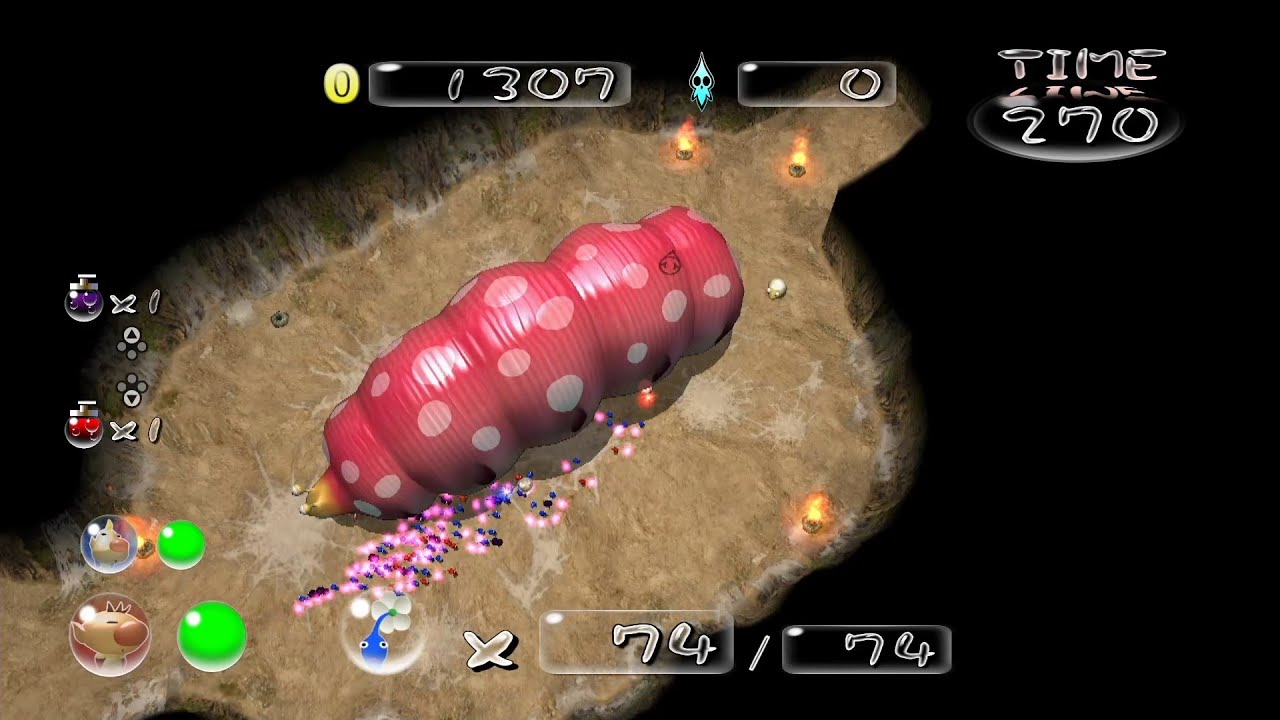 ピクミン2 (Switch)　デメマダラの巣窟　32218点【チャレンジモード】