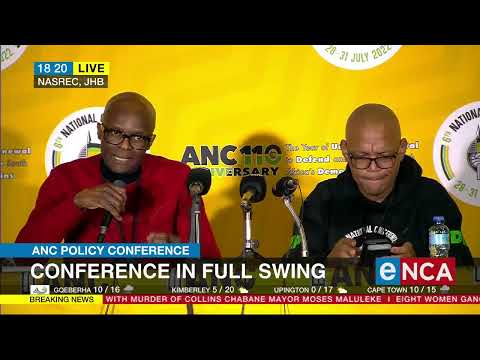 ANC Spokesperson Pule Mabe briefs the media