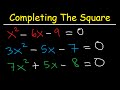 Completing The Square Method and Solving Quadratic Equations - Algebra 2