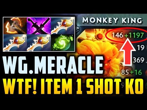 WG.Meracle [Monkey King] - WTF! Items 1 Shot K.O +1197 Damage Pro Gameplay Dota 2