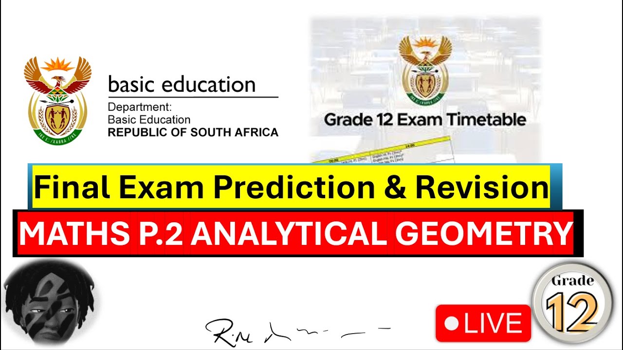 Grade 12 Analytical Geometry | Final Exam Revision & Prediction | Must-Watch Before Your Paper!