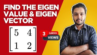 Eigen values and Eigen vectors | 2 x 2 matrix | Problem Solved | Mathspedia |