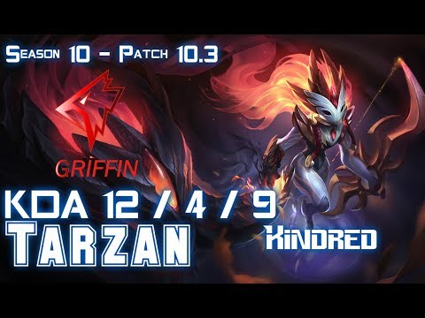 GRF Tarzan KINDRED vs OLAF Jungle - Patch 10.3 KR Ranked