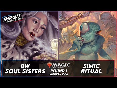 BW Soul Sisters VS Simic Ritual [PAPER] | Modern FNM from IGC RD 1 | Magic: the Gathering