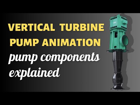 vertical turbine pump working animation