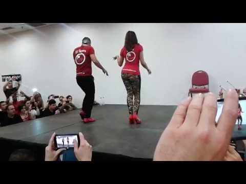 El Tiguere y Bianca (Island Touch), Dominican Bachata Workshop (footwork only), Bachatea 2015
