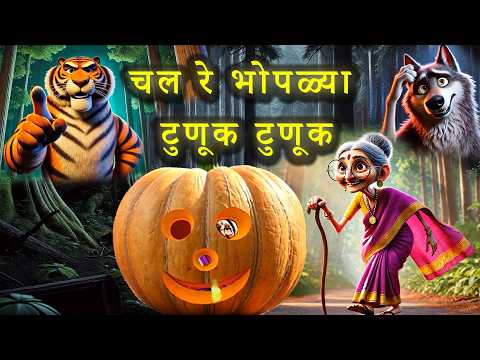 Chal Re Bhoplya Tunuk Tunuk | Marathi Goshti | मराठी बोधकथा | Marathi Story for Kids | Marathi
