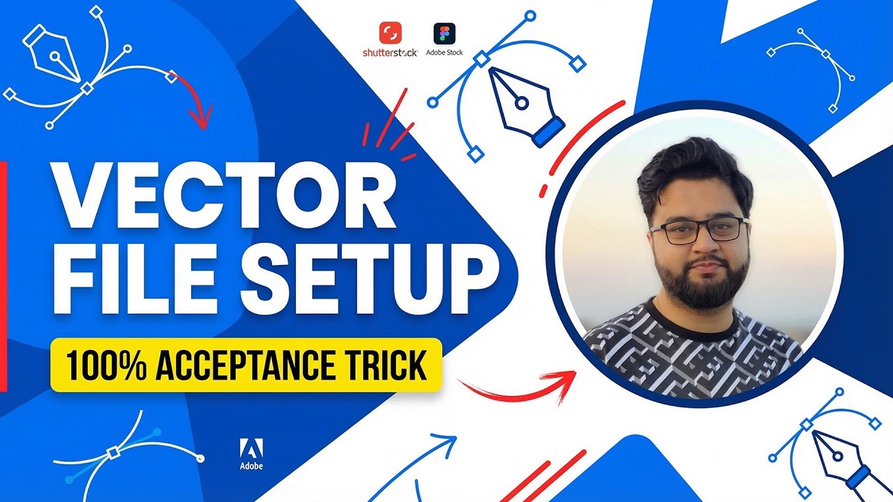 Vector File setup for Freepik, Shutterstock, Alamy, Vecteezy & Adobe Stock in Urdu/Hindi
