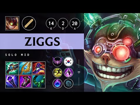 Ziggs Mid vs Kassadin - KR Master Patch 25.09