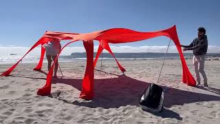 VIONMI Beach Canopy Beach Tent Pop Up Shade 10x10ft Sun Shelter UPF50+ Review