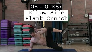 Obliques Side Elbow Plank Crunch exercise video thumbnail