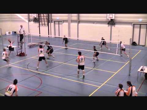 Volley2B Heren 1 - Fusion Heren 2 (1ste - 2de set op 15-01-2011)