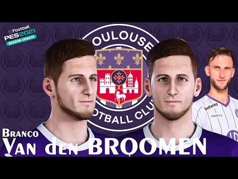 How to create Branco Van den Boomen Face PES 2021 | Toulouse FC | NisNiz Channel