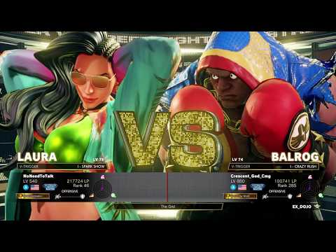 NoNeedToTalk (#2 Laura) vs Crescent_God_Cmg (#3 Balrog) ~ NA SFV S4 (FT2)