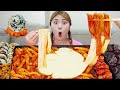 Spicy Tteokbokki Mozzarella MUKBANG🧀REAL SOUND by HIU 하이유