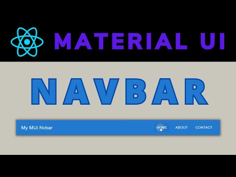 React Navbar Using Material UI Tutorial