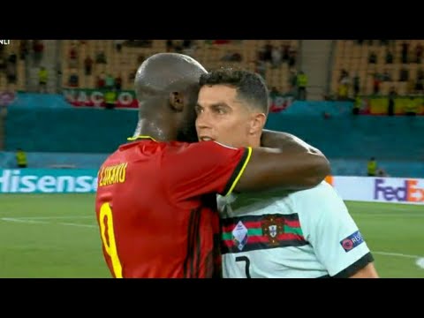 Cristiano Ronaldo and Lukaku shared a moment of respect after the Belgium vs Portugal 1-0