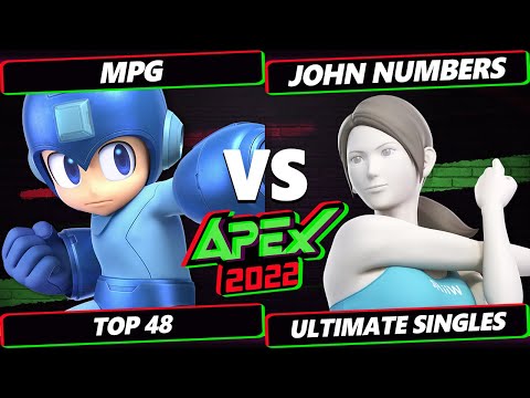 Apex 2022 Top 48 - MPg (Mega Man) Vs. John Numbers (Wii Fit Trainer) SSBU Ultimate Tournament