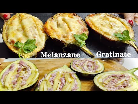 MELANZANE GRATINATE PROSCIUTTO E FORMAGGIO ricetta facile TUTTO A CRUDO 🍆