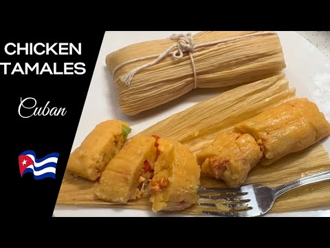 Easy Cuban chicken Tamales #CubanTamales