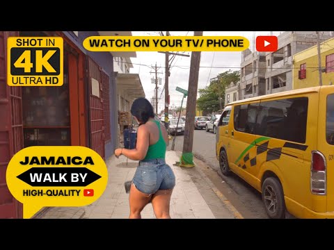 ✔️JAMAICA WALK BY | Walking MOST DANGEROUS PLACE Rockfort Windward Road To DownTown Kingston 2023 4K