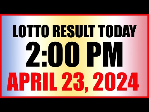 Lotto Result Today 2pm April 23, 2024 Swertres Ez2 Pcso