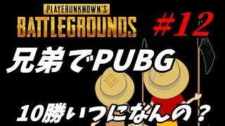 【PUBG】今日も兄弟で素人PUBG実況です。#12